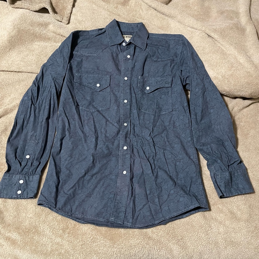 Men's Blue Long Sleeve Shirt